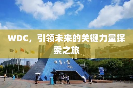 WDC，引领未来的关键力量探索之旅