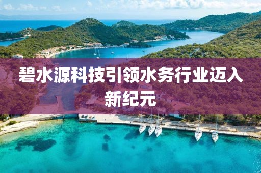 碧水源科技引領水務行業邁入新紀元