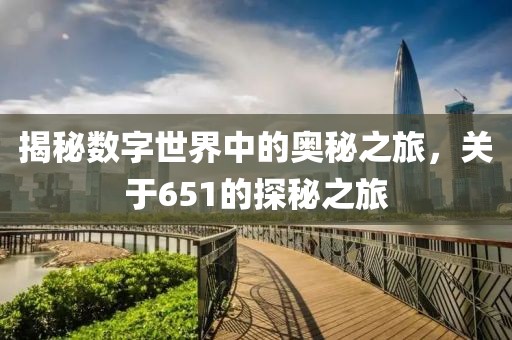 揭秘?cái)?shù)字世界中的奧秘之旅，關(guān)于651的探秘之旅