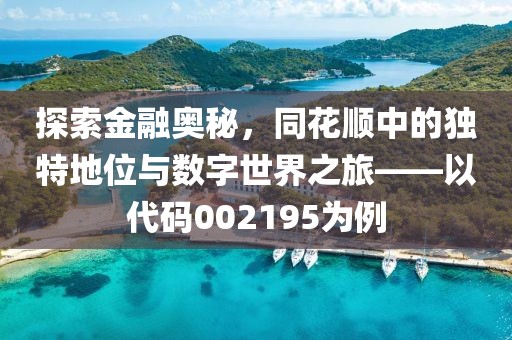 探索金融奧秘，同花順中的獨特地位與數(shù)字世界之旅——以代碼002195為例