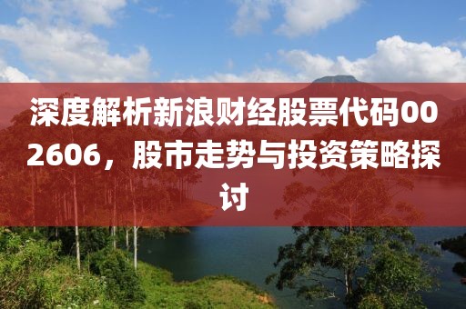 深度解析新浪財(cái)經(jīng)股票代碼002606，股市走勢(shì)與投資策略探討