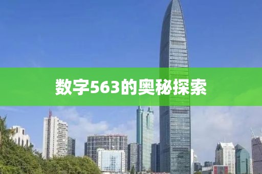 數(shù)字563的奧秘探索