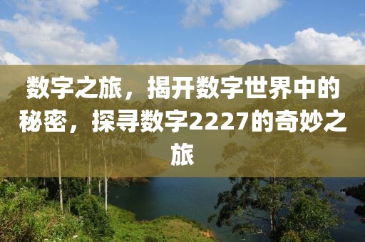 數(shù)字之旅，揭開數(shù)字世界中的秘密，探尋數(shù)字2227的奇妙之旅