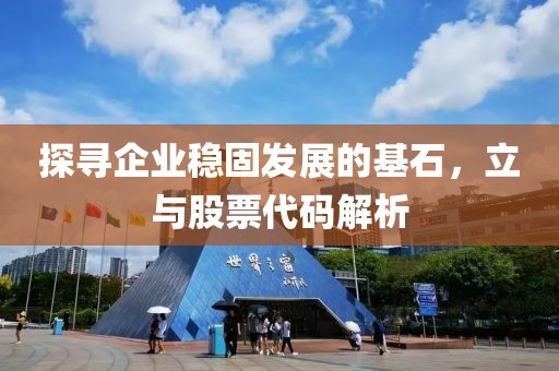 探尋企業穩固發展的基石，立與股票代碼解析