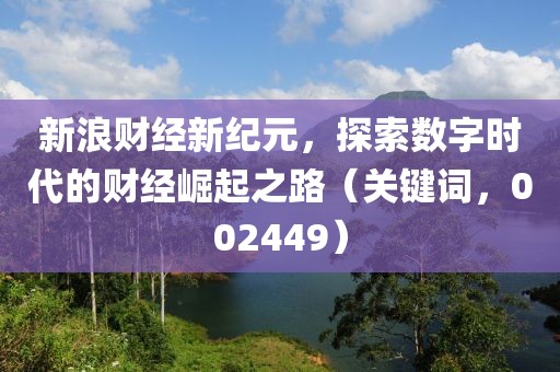 新浪财经新纪元，探索数字时代的财经崛起之路（关键词，002449）