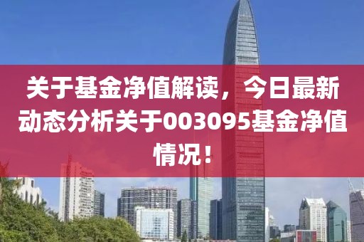 關于基金凈值解讀，今日最新動態(tài)分析關于003095基金凈值情況！