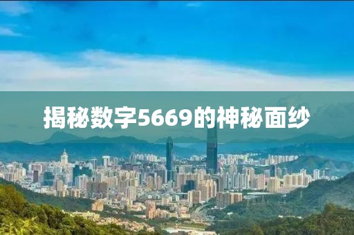 揭秘數字5669的神秘面紗