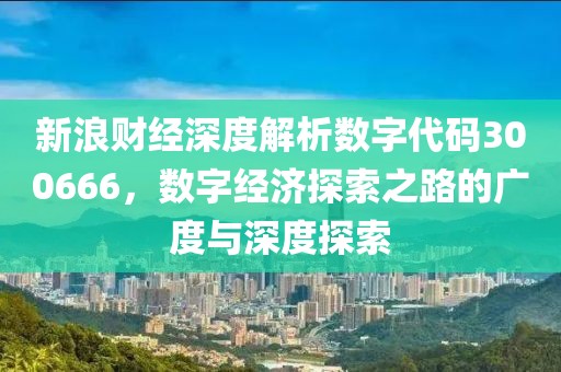 新浪財經深度解析數字代碼300666，數字經濟探索之路的廣度與深度探索