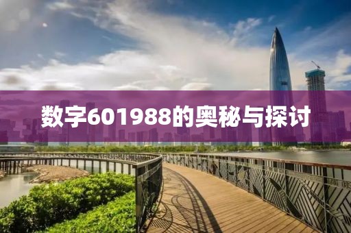 数字601988的奥秘与探讨