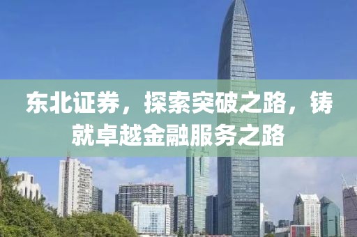 東北證券，探索突破之路，鑄就卓越金融服務之路