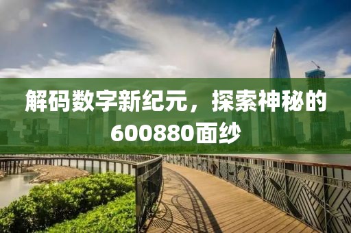 解码数字新纪元，探索神秘的600880面纱