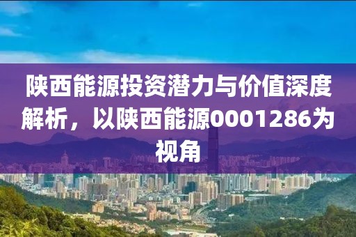 陜西能源投資潛力與價(jià)值深度解析，以陜西能源0001286為視角