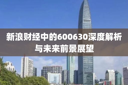 新浪財經中的600630深度解析與未來前景展望