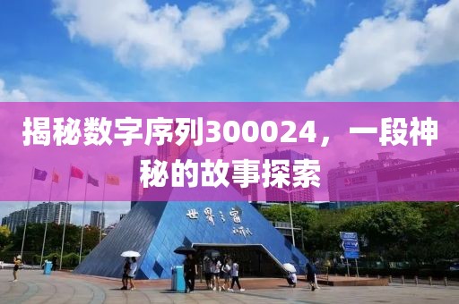 揭秘數字序列300024，一段神秘的故事探索