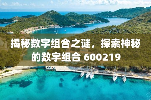 揭秘數字組合之謎，探索神秘的數字組合 600219