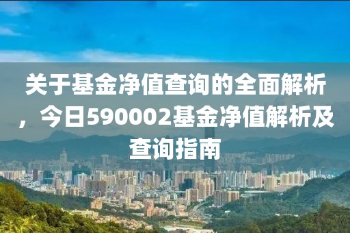 關(guān)于基金凈值查詢的全面解析，今日590002基金凈值解析及查詢指南