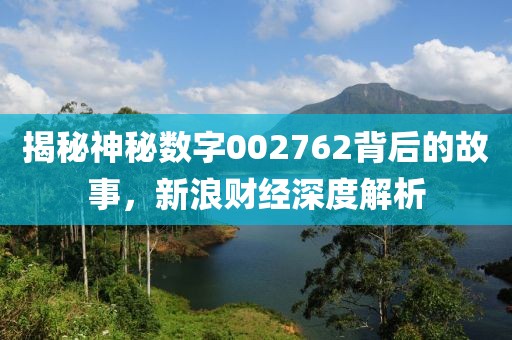 揭秘神秘數(shù)字002762背后的故事，新浪財經(jīng)深度解析