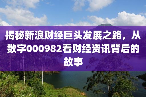 揭秘新浪财经巨头发展之路，从数字000982看财经资讯背后的故事