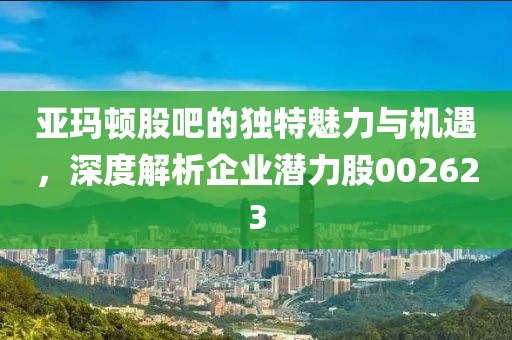 亚玛顿股吧的独特魅力与机遇，深度解析企业潜力股002623