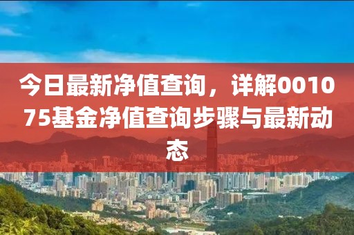 今日最新净值查询，详解001075基金净值查询步骤与最新动态