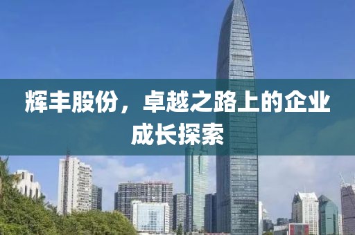 輝豐股份，卓越之路上的企業(yè)成長探索