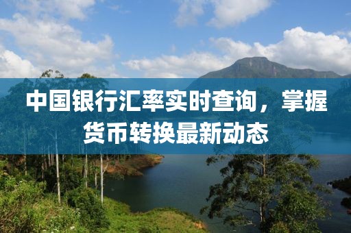 中国银行汇率实时查询，掌握货币转换最新动态