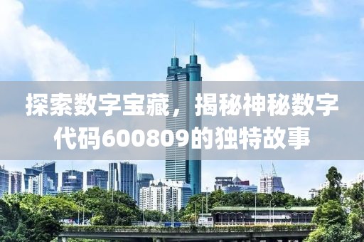 探索数字宝藏，揭秘神秘数字代码600809的独特故事