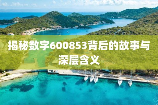 揭秘数字600853背后的故事与深层含义