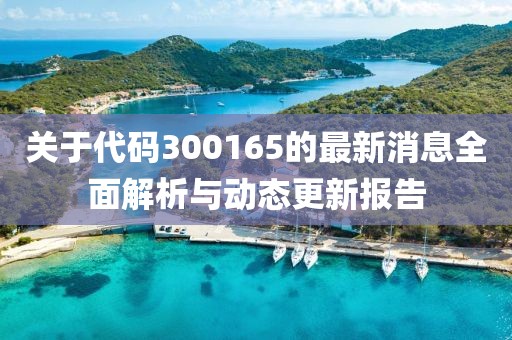 关于代码300165的最新消息全面解析与动态更新报告