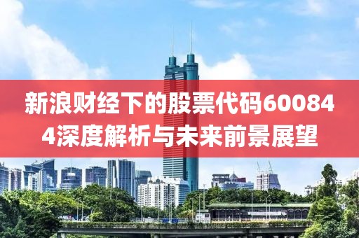 新浪财经下的股票代码600844深度解析与未来前景展望