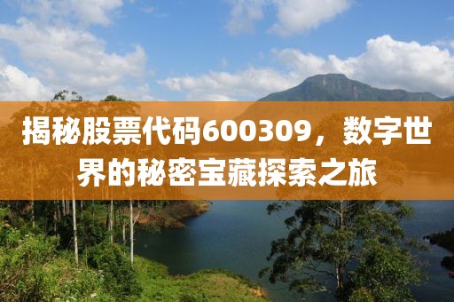 揭秘股票代码600309，数字世界的秘密宝藏探索之旅