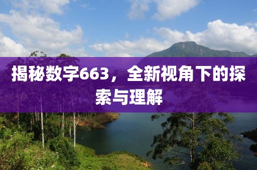 揭秘数字663，全新视角下的探索与理解