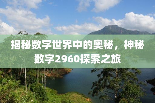 揭秘数字世界中的奥秘，神秘数字2960探索之旅