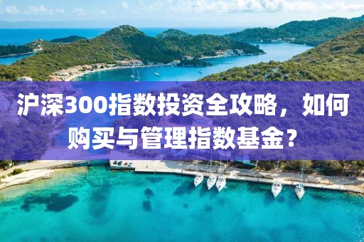 滬深300指數(shù)投資全攻略，如何購買與管理指數(shù)基金？