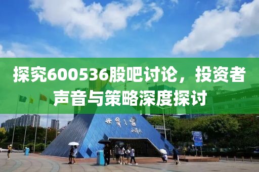 探究600536股吧讨论，投资者声音与策略深度探讨