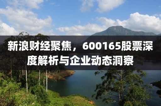 新浪财经聚焦，600165股票深度解析与企业动态洞察