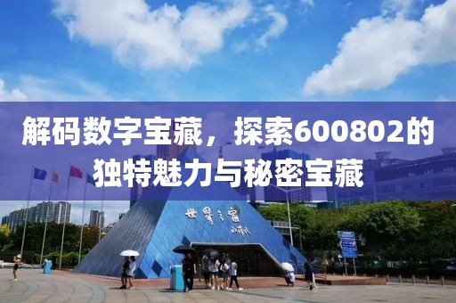 解码数字宝藏，探索600802的独特魅力与秘密宝藏